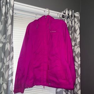Pink Columbia windbreaker